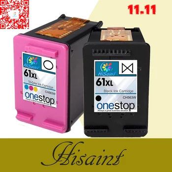 

Hisaint Listing Hot 2 Pk Ink Cartridges For HP 61 XL Envy 4500 4504 5530 Officejet 2620 4630 1055 BK/Color printer Free shipping