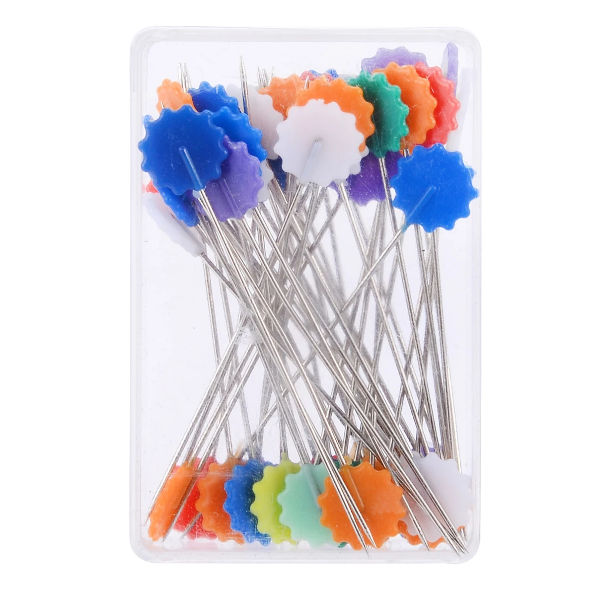 100Pcs Patchwork Tools Button Flower Head Sewing Pins Knitting Needle Sewing Contacts Quilting Accessories DIY Craft Color: 2 # Flower 2