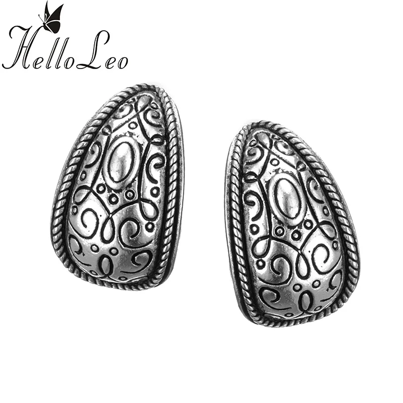 

2017 New Arrival Bohemia Vintage Jewelry National elements Antique Silver Carving Hollow Retro Earring for Women Accessories