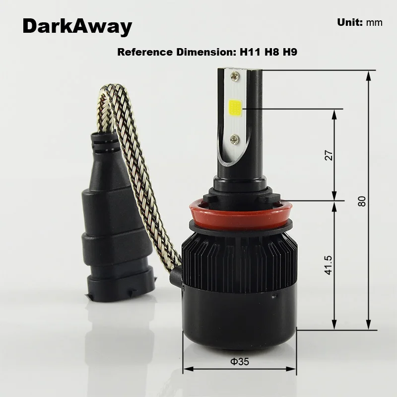 LED Car Headlight LH-C6S-H11 8