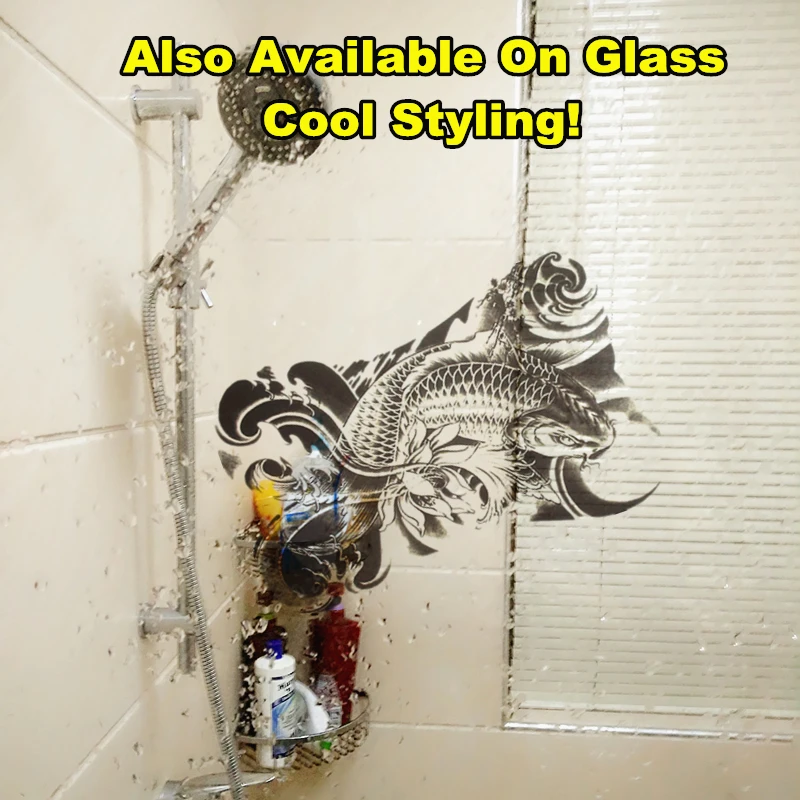 Shnapign الأسود كوي المؤقتة الوشم ملصقات الجسم فن الوشم فلاش 21*15 سنتيمتر للماء تصميم ديكور المنزل جدار ملصقا