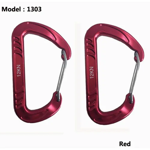 7075 Aluminum Hammock Carabiner Survial Key Chain Carabine Hook Clip Camping Equipment Paracord Buckles for Outdoor Camping 