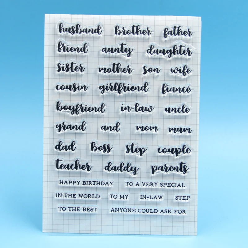 

Happy birthday Transparent Clear Stamp for DIY scrapbooking/Card Making