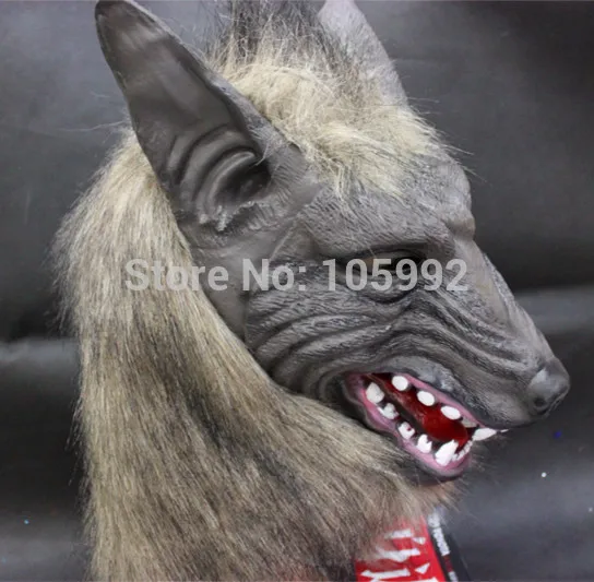 

Wolf head masks Latex Cool styling upscale mask Halloween Masquerade Mask bar decoration