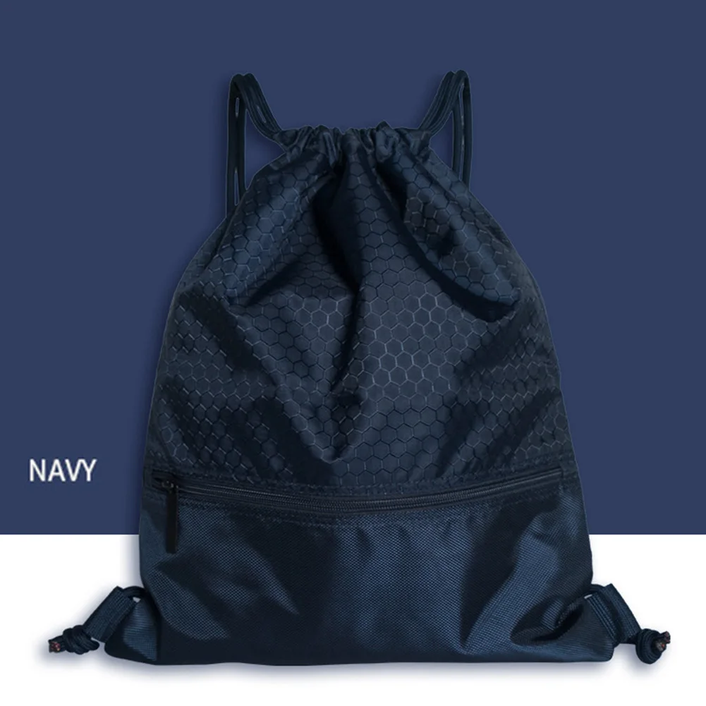 

50*42cm Storage Travel Waterproof Swimming Sport Drawstring With Zipper Pocket Folding Beam Bag Home Backpack Wear-resistant