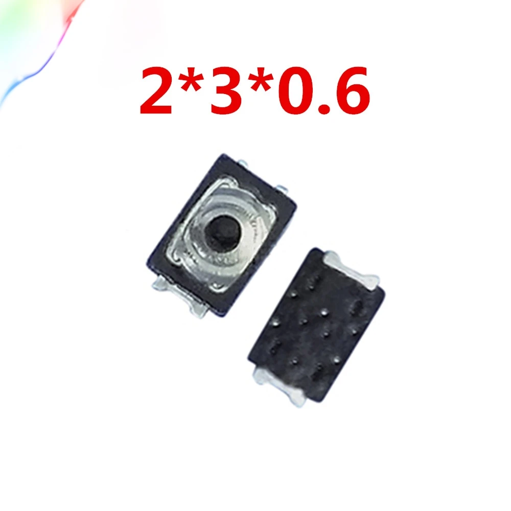 

50pcs Free shopping 2x3x0.6 U Tactile Push Button Switch Tact 4 Pin Micro Switch SMD mini thin thin film key light touch switch