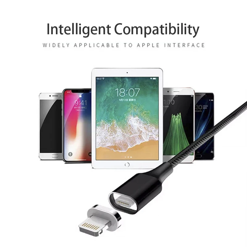 Магнитный зарядный кабель для IPhone X 8 XS XR быстрое зарядное устройство Micro USB Type C