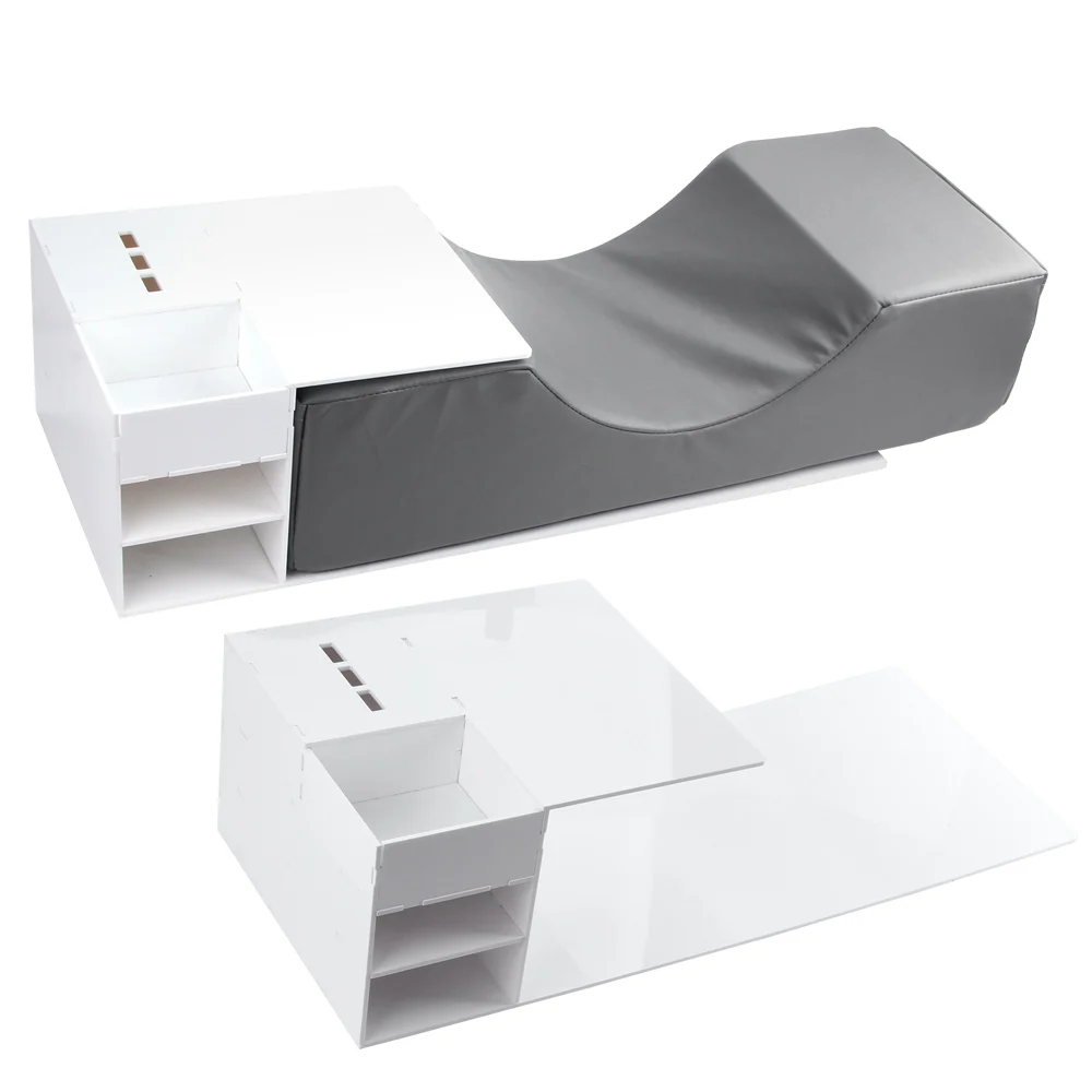 Ceny Przedłużanie rzęs poduszka z pianki memory Neck Lash poduszka z akrylową półką organizer stojak szczepienia rzęs Salon narzędzia do makijażu