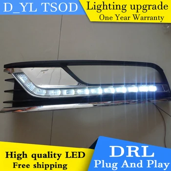

D_YL car styling For VW Magotan 2011-2013 LED DRL For Magotan led fog lamps daytime running light High brightness guide LED DRL