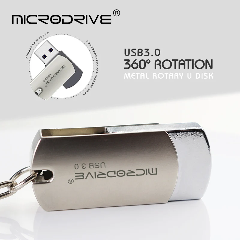 Портативный металлический флеш-накопитель usb3.0, флеш-накопитель 64 ГБ, 32 ГБ, 16 ГБ, 8 ГБ, 4 Гб, флеш-накопитель mini usb 3,0, флеш-накопитель 128 ГБ