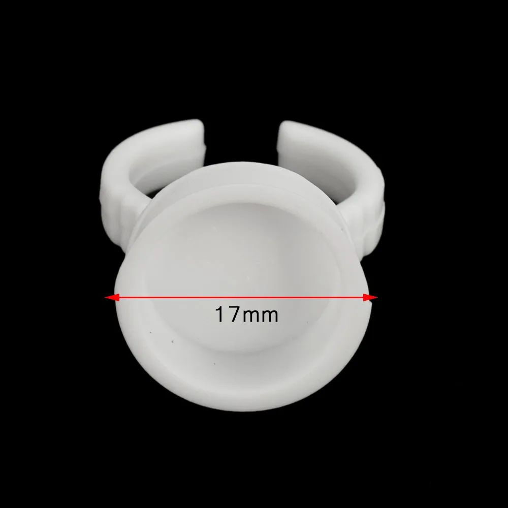100 шт. одноразовые Перманентный макияж кольцо большой размеры татуировки чернила татуировка бровей и губ держатель пигментов кольца
