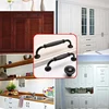 Aluminum alloy Black Cabinet Handles American style Kitchen Cupboard Door Pulls Drawer Knobs Fashion Furniture Handle Hardware ► Photo 3/5