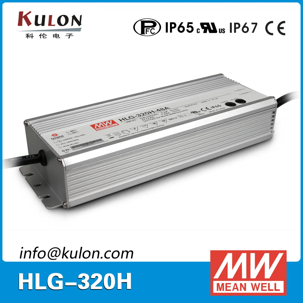 Оригинальный светодиодный драйвер Meanwell HLG 320H 36A 320 Вт 8 9a 36 В регулируемый