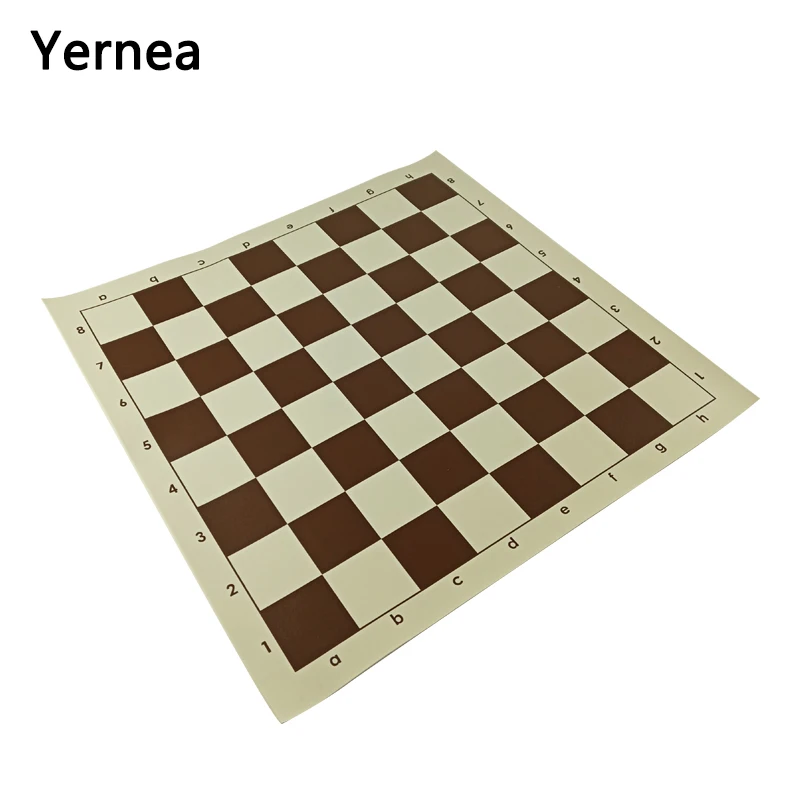 

Yernea High-quality Chessboard Set 43*43 cm PVC Chess Game Accessories Portable Soft Chess Board Standard Chessboard