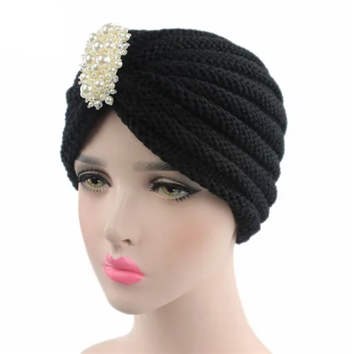 Мусульманский головной платок, Женский хиджаб, шапка под шарф, головной убор, мусульманский Рамадан - Цвет: 05 black