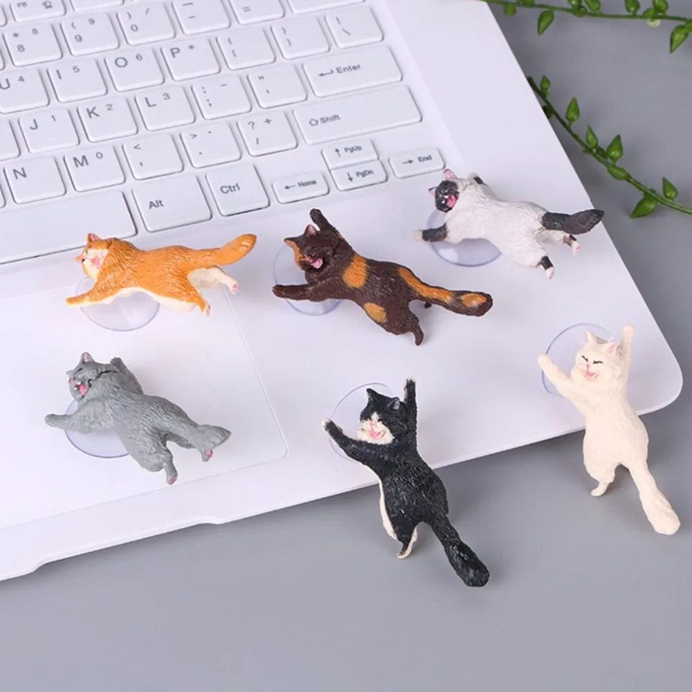 SOONHUA Cat Мобильный держатель телефона Подставка милый держатель смартфона стабильно присоска всасывающий стол крепление декоративная подставка под смартфон