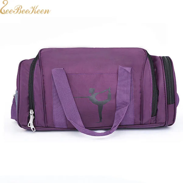 

4color Gymnastic Sports Yoga Dance Bag For Girls Women Ballet Dance Bag Adult Ballet Handbag Crossbody Cavans Large Capacity Bag