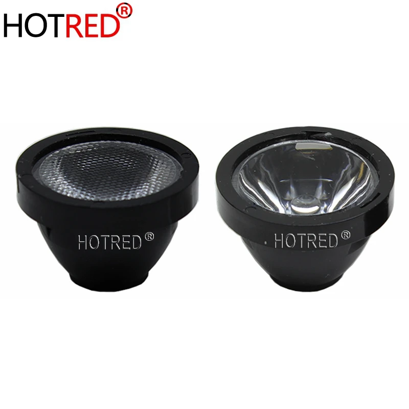 

20pcs 23.5mm Black 25 30 45 60 degree LED LENS/Reflector Collimator for CREE XP-E XPE /XP-G XPG / XT-E XTE LED Light