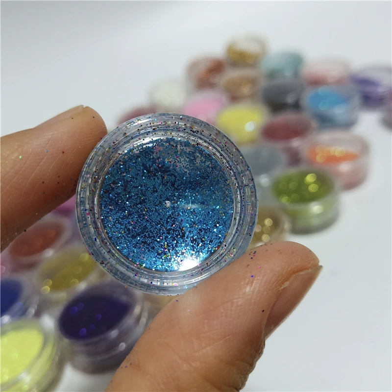 45 Colors Set Glitter Powder Shinning for Temporary Tattoo Kids Face Body Painting Decorate Nail Art Polish Manicure Tool