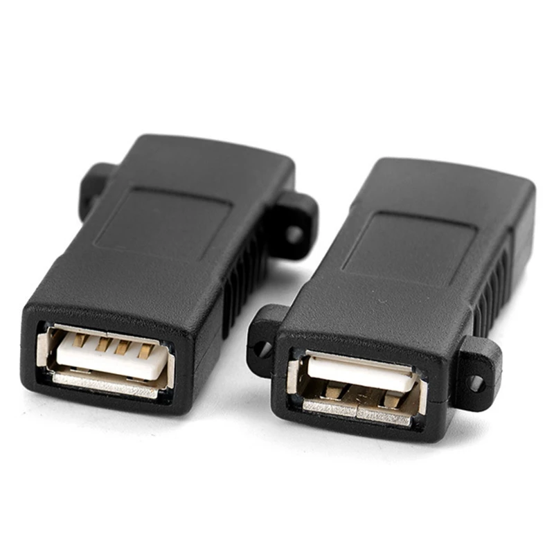 

1Pc Standard USB 2.0 3.0 Female To Female Socket Panel Mount Adapter Connector