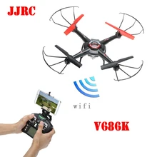 JJRC V686K V686 4CH 360 переворачивает 2,4 герц, Радиоуправляемый квадрокоптер Дрон с HD камерой FPV APP автономный режим RTF