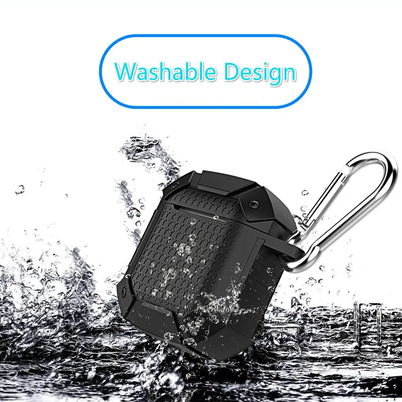 

For Airpods 1 Skin Cover Tpu Silicone Bluetooth Wireless Earphone Case For Airpod With Keychain Protective Charging Washable Box