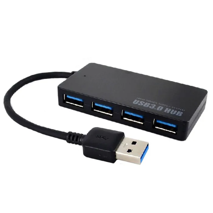 5 Гбит/с Скорость 4-Порты и разъёмы USB 3,0 Портативный компактный концентратор адаптер для портативных ПК Jun21 #2