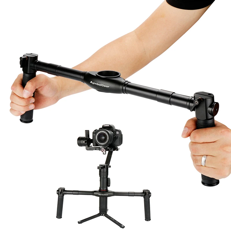 AgimbalGear двойной ручной удлиненной ручкой кронштейн для Zhiyun 2 V2 м плюс Gimbal