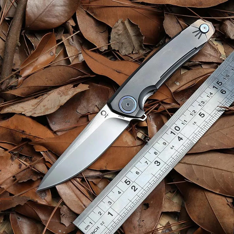 

DICORIA Greyhound tactics folding knife ball bearing S90V blade ZAlium handle camping hunting outdoor Survival knives EDC Tools