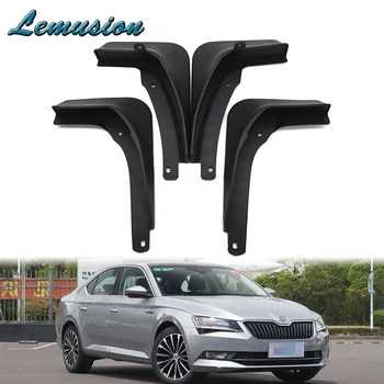 

1Set Car Front Rear Mudguards For 2015 2016 Skoda Superb B8 Sedan Accessories Splash Guard Car-styling Fenders 4Pcs Mud Flaps