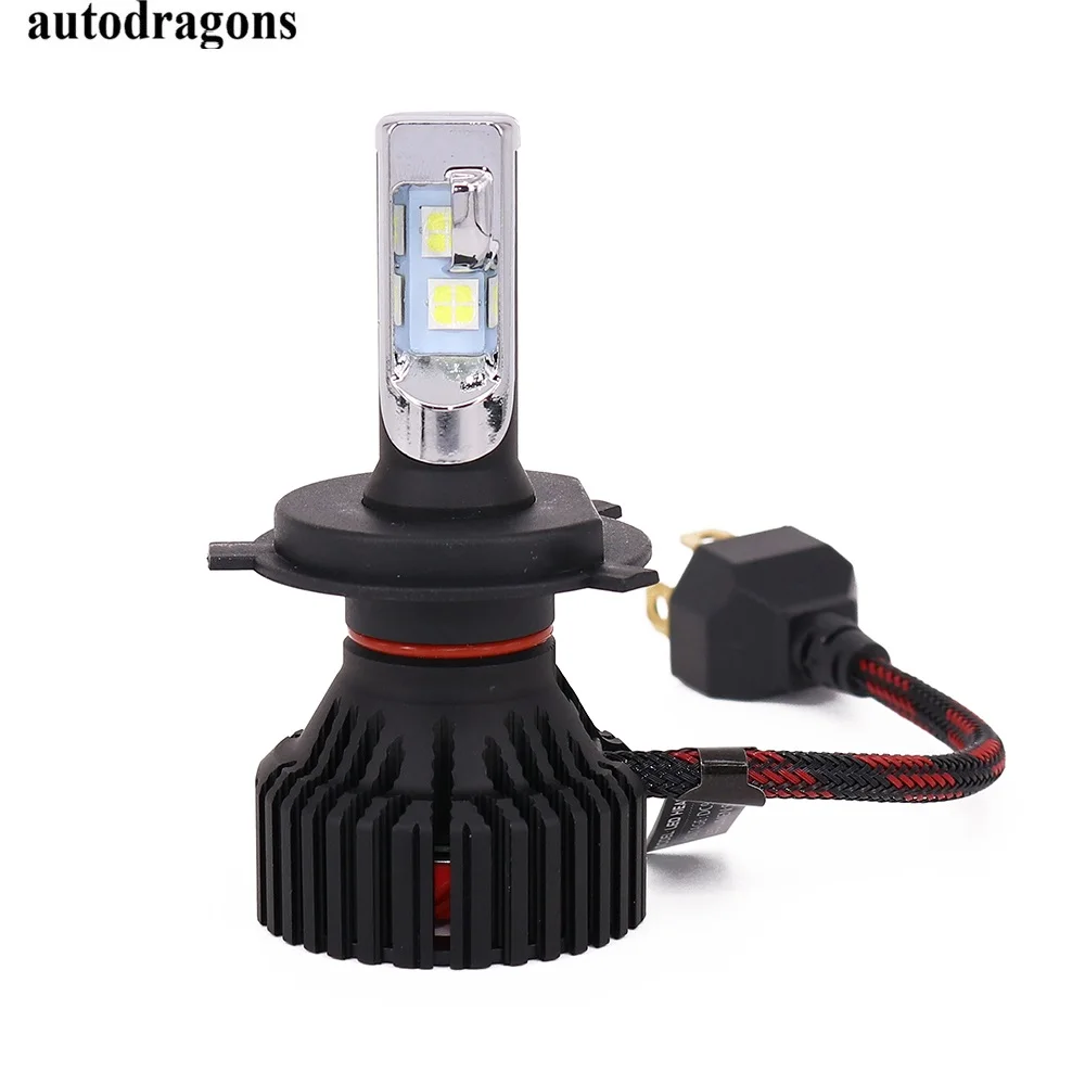 Autodragon H4 Дальний и ближний свет h3c H7 H8 H9 H11 9006 60 Вт светодисветодиодный CR ZES Canbus без