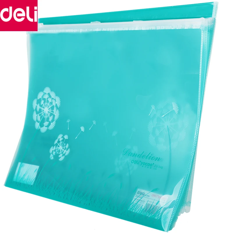 

Deli Stationery 10pcs A4 Size File Folder Document Bag Filing Products Office School Supplies(Green Color)