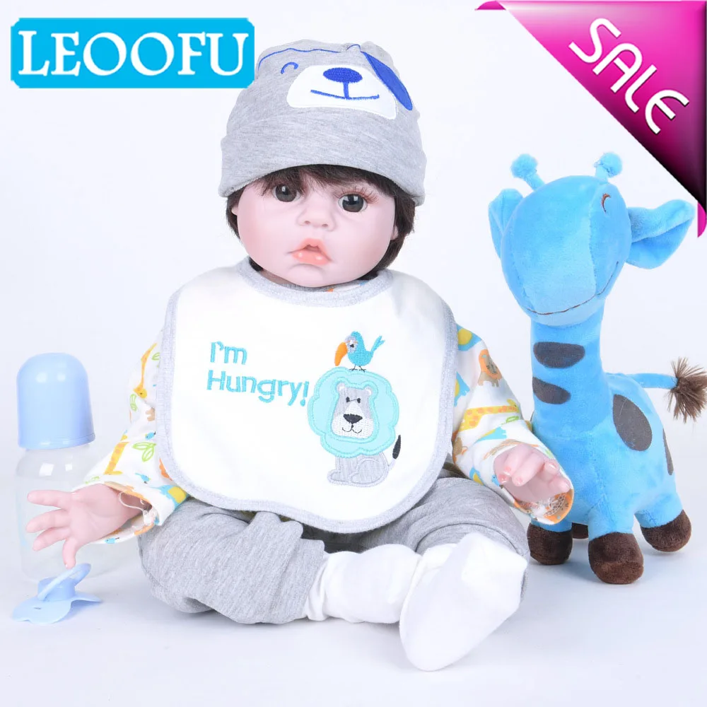 

LEOOFU 50cm 20inch bebe reborn doll soft silicone play house toys silicone baby dolls Christmas gifts anime birthday surprice