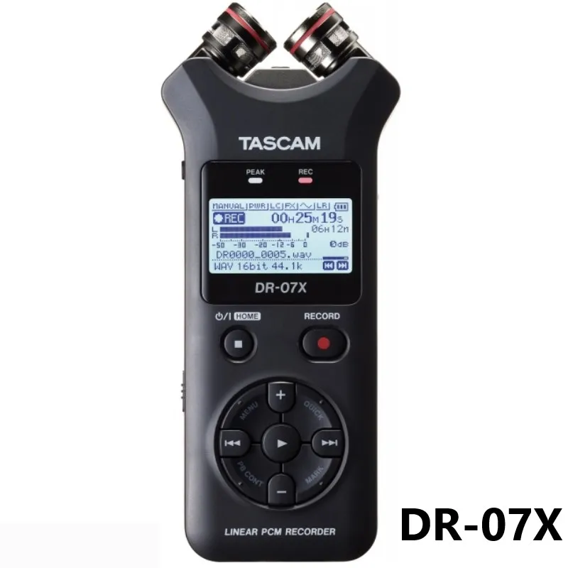 TASCAM DR07X DR-07X Портативный цифровой диктофон для интервью MP3 HD шумоподавление запись ручка USB аудио интерфейс