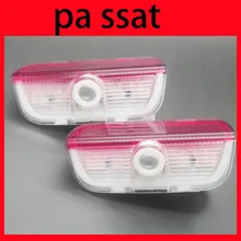 2PCS car door light Passat 3d ghost shadow lamp led welcome light logo projector emblem For VW no drill