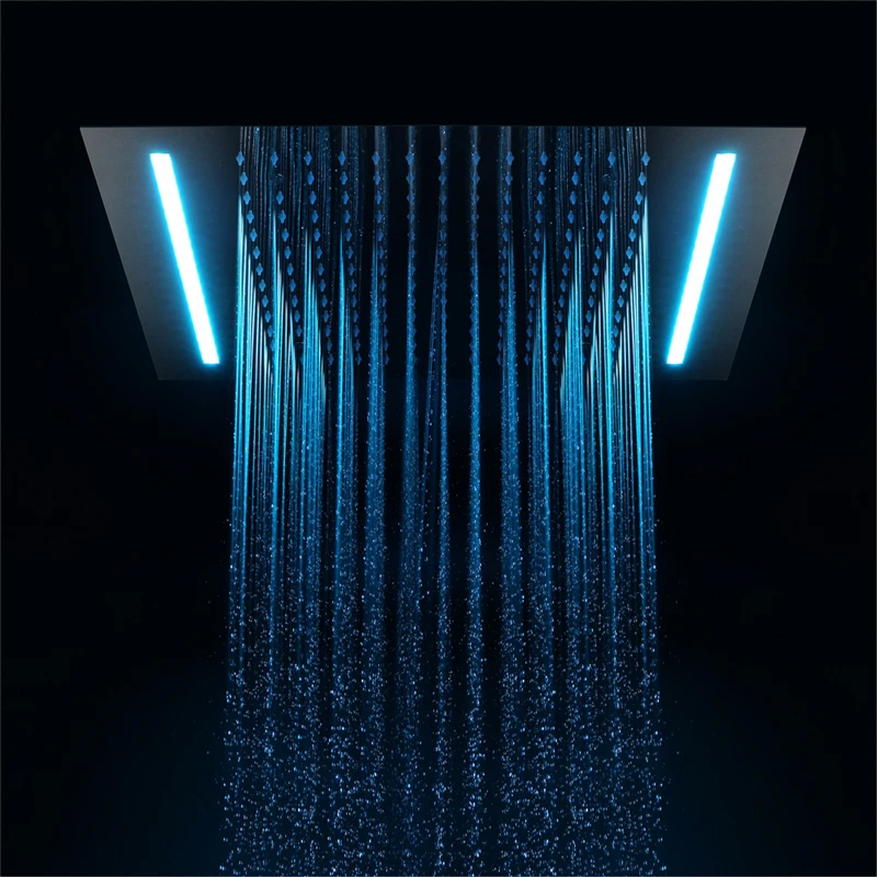 500*360mm single function LED rainfall shower heads 304 stainless steel