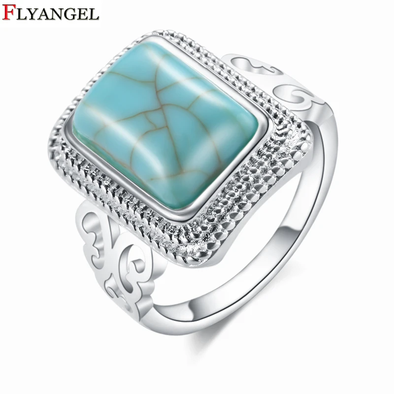 

Vintage Antique Natural Stone Ring Red Turquoises Finger Ring for Women Men Wedding Anniversary Rings