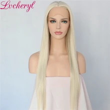 Best Offers Lvcheryl Hand Tied Blonde Long Straight High Temperature Fiber Heat Resistant Glueless Synthetic Front Lace Wig For White Women Best Offers Lvcheryl Hand Tied Blonde Long Straight High Temperature Fiber Heat Resistant Glueless Synthetic Front Lace Wig For White Women