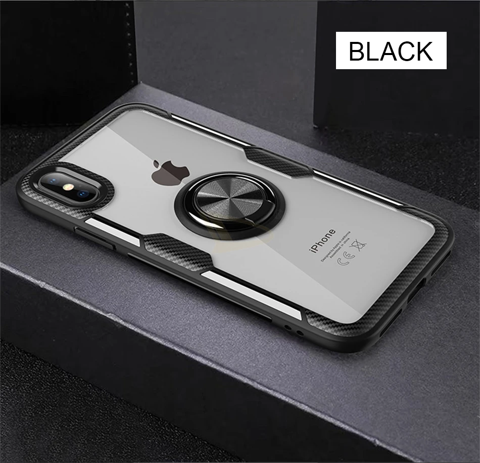Роскошный автомобильный чехол-бампер с кольцом для IPhone XS Max XR X, чехол для телефона, чехол для IPhone 8, 7, 6, 6S Plus, мягкий силиконовый чехол