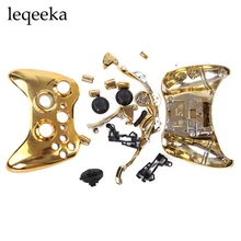 Беспроводной корпус для игрового контроллера кнопки джойстики запасной чехол на заказ крышка набор для Xbox 360-хром золото