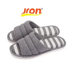 Jron/мужские гофрированные тапочки из хлопчатобумажной ткани; яркие цвета; домашняя обувь; бесшумные водонепроницаемые тапочки; сезон весна-лето