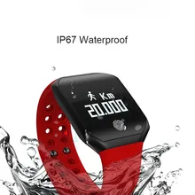 Смарт-браслет с крови Давление трекер сна смарт-браслет IP68 Смарт-часы Водонепроницаемый Фитнес Браслет фитнес-трекер Bluetooth