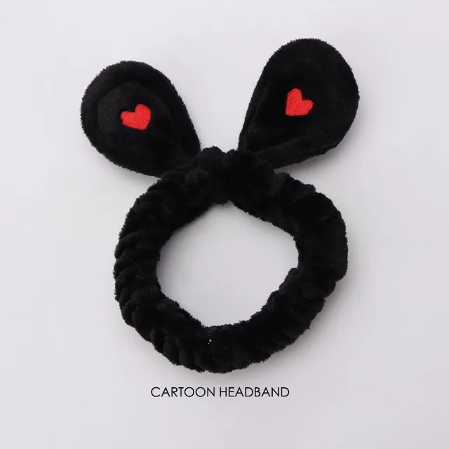 58 Styles Hair Bands for Women and Girls Makeup Mask Stretch Hair Band Cat Rabbit Ears Headdress Cartoon Hair Accessories A185-45