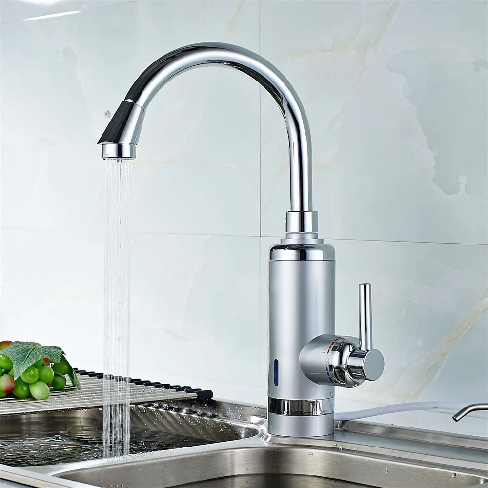  EU Plug Tankless Instant Faucet Water Heater Instant Water Heater Tap Kitchen Hot Water Crane 3000W - 32859239060