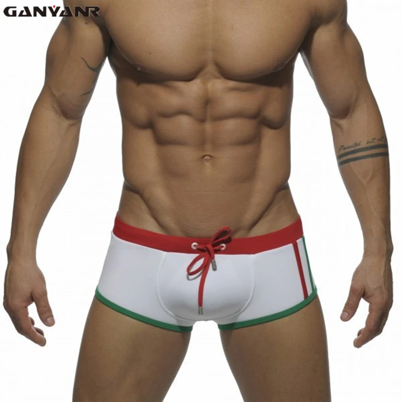 

Men Swimming Shorts 2016 New Sexy Men Swimwear Swimsuits Brand Seobean High Quality Swim Shorts Trunks Bikini Board Surf Shorts