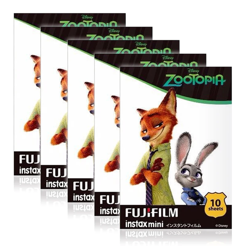 Fujifilm Instax Mini ZooTopia Instant 50 пленка для Fuji Mini 7 s 8 8+ 9 25 50 s 70 90 300 SP-1 2 принтера