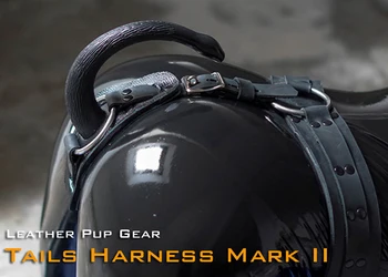 

(RD1091)Luxury Customize Handmade Leather Pup Gear Puppy Tail Harness Fetish Wear