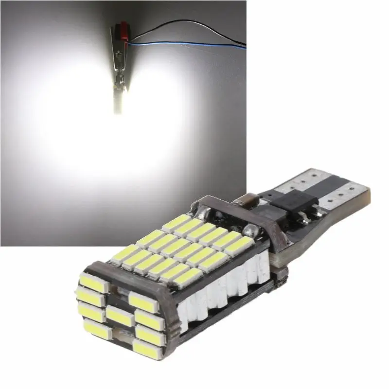 

1 Pc DC 12V T10 Vehicle Car 45-SMD 4014 LED Backup Reverse Light Super Bright Width Lamp Bulb White