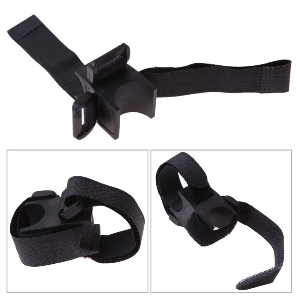 

Bicycle Flashlight Clip Holder Torch Light Mount Base with Adhesive Strap Black Drop Shipping