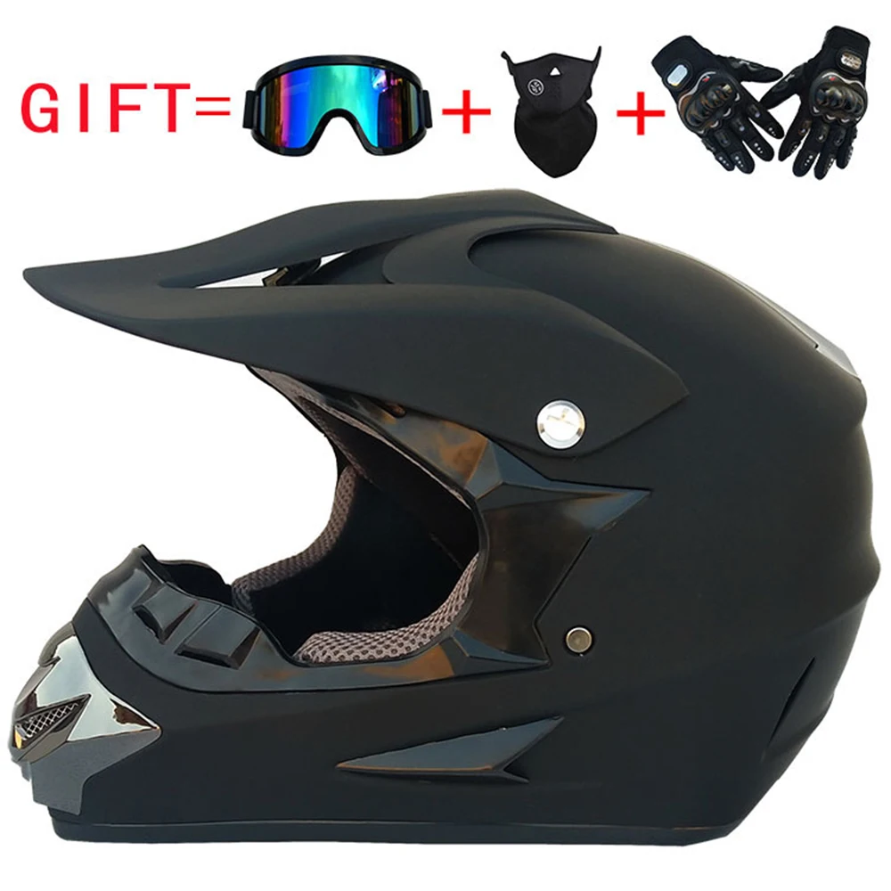 Мотокросс шлем полный уход за кожей лица мотоциклетный шлем Capacete De Moto внедорожный мотоцикл гонки прозрачные линзы щит мото